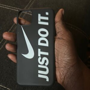 Nike Black and White Hard Shell Phone Case